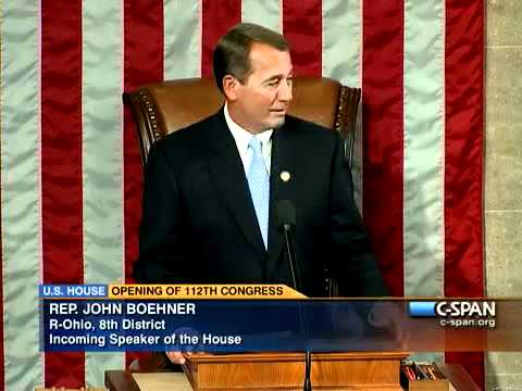 Pelosi & Boehner Address the 112th Congress