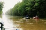 The Wolf River at Germantown, Tennessee after two days of heavy thunderstorms