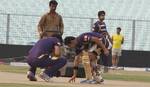 India Kolkata Knight Rider Captain Gautam Bhambir during the Practice Sssion at Eden Garden in Kolkata in Eastern India City