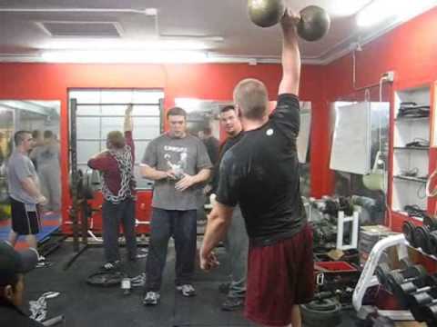 150 lb Globe Dumbbell Snatch - Underground Strength