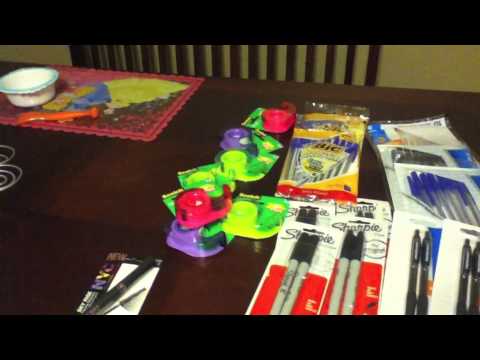 Couponing Haul 7/10/11: Target Coupon Shopping = FREE school supplies