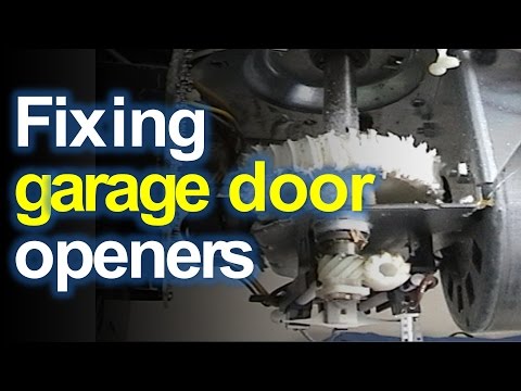 Fixing Sears Craftsman Garage Door Opener--stripped gears