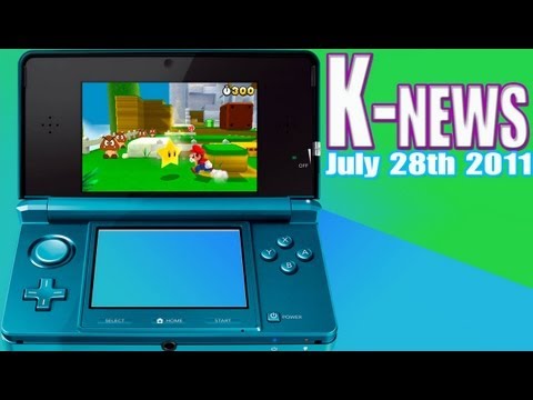 K-News - 3DS price cut, 20 FREE games for the Eshop and release dates for Mario 3D & Kart