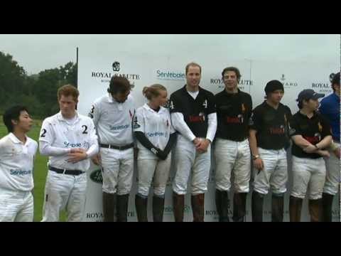 Prince William and Prince Harry Sentebale Cup ceremony