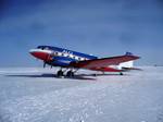 A Basler BT-67 owned by Antarctic Logistics Center International and used for tourist flights in Antarctica, at the South Pole in December 2009