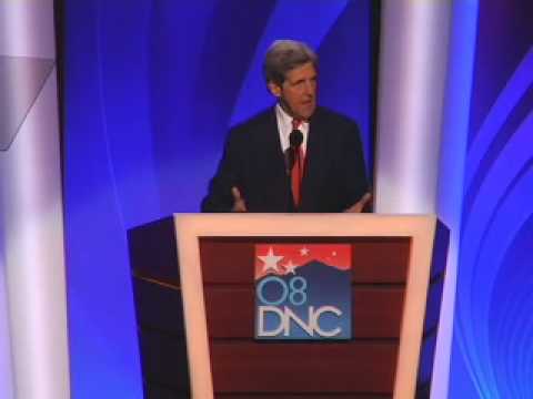 Senator John Kerry at the 2008 DNC