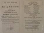 First public performance of the Battle Hymn of the Republic. Exhibit in the Framingham History Center, Edgell Memorial Library, 3 Oak Street, Framingham, Massachusetts, USA.