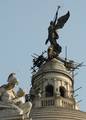 India Angel of Victoria Memorial Queen Renovation Work at Kolkata in Eastern India