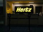 Hertz Rental Car Counter