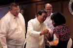 President Benigno S. Aquino III witnesses as Health Secretary Enrique Ona administers the oral Rotavirus Vaccine during the Grand Launching of Rotavirus Vaccine of the Department of Health (DOH) and the Type Z Benefit Package of the Philippine Health Insurance Corporation’s (PhilHealth) at the Heroes Hall, Malacañan Palace on Monday (July 02). The oral rotavirus vaccine is expected to benefit children coming from the 5.2 million families identified as “poorest of the poor” by the Department of S