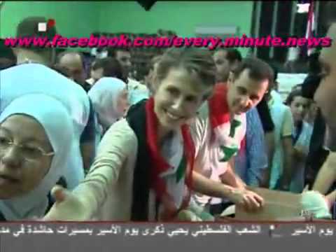 President Bashar Al-Assad among his people Joining a Youth's Initiative - Complete