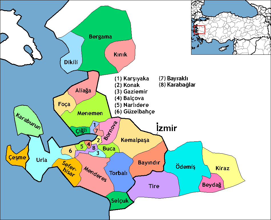 Districts of Izmir