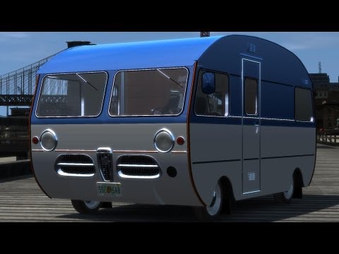 GRAND THEFT AUTO IV 1965 SAAB CARAVAN 92HK MOTORHOME CRASH TESTING HD