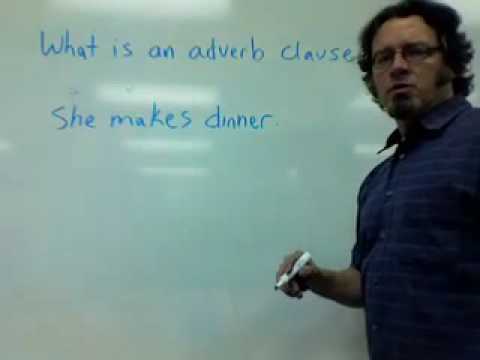 What is an adverb clause?