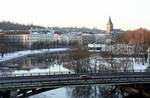 The Emajõgi (German: Embach; Latvian: Mētra) is a river in Estonia which flows from Lake Võrtsjärv through Tartu County into Lake Peipus, crossing the city of Tartu for 10 km. It has a length of 100 km. The name Emajõgi means 