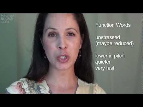 Function Words - American English Pronunciation + Intonation/Word Stress