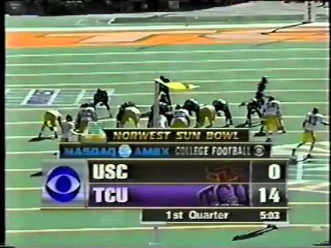 TCU Basil Mitchell 1998 Sun Bowl 60 Yard TD vs USC Trojans Horned Frogs