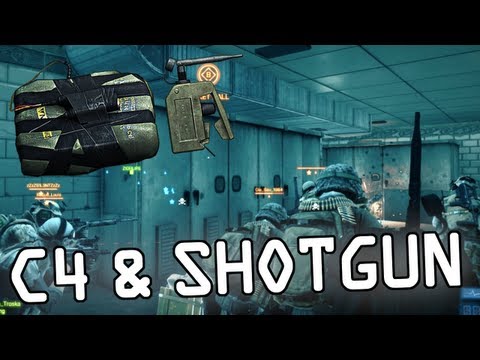 Battlefield 3 - C4 & Shotgun Gameplay 