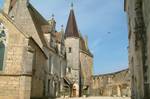 The Château de Châteauneuf, also known as the Château de Châteauneuf-en-Auxois, is a 15th century fortress in the commune of Châteauneuf, 43 km from Dijon, in the Côte-d'Or département of France. It is a vast stone building, 75 metres in length and 35 metres broad, situated on a rocky outcrop 475 metres above the surrounding plains. It dominates the valley of Canal de Bourgogne.