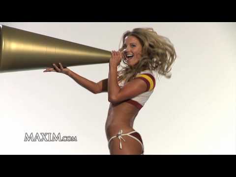 Maxim's 2010 NFL Preview: NFL Cheerleaders on trampolines!