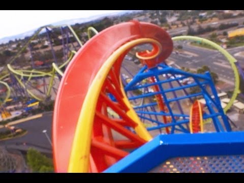 Superman Ultimate Flight! Front (HD POV) Six Flags Discovery Kingdom California