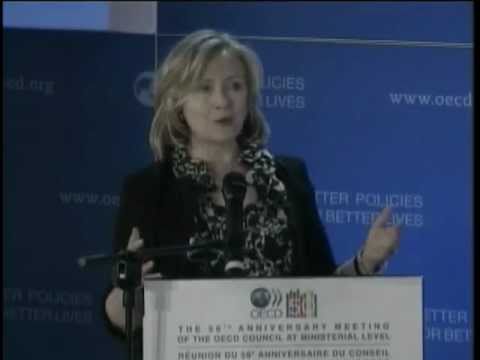 Secretary Clinton Delivers Remarks at OECD's 50th Anniversary Forum