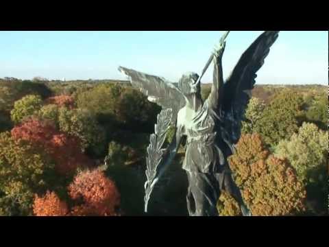 HD Aerial Video of St Louis Missouri Landmarks.