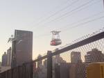 A new Roosevelt Island Tram car in operation. While typically used for ski resorts, aerial tramways have been ported over for usage in the urban environment in recent times. DIGITAL CAMERA