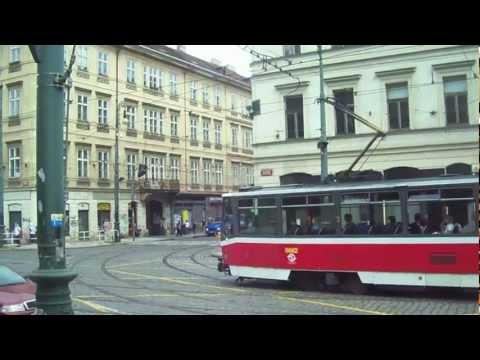 40 minutes of trams in Prague, Czech Republic