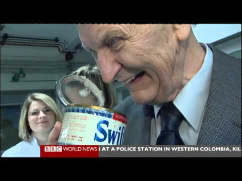 BBC World News: Pensioner in Germany eats 64 year old American lard 0024 03 Feb 2012