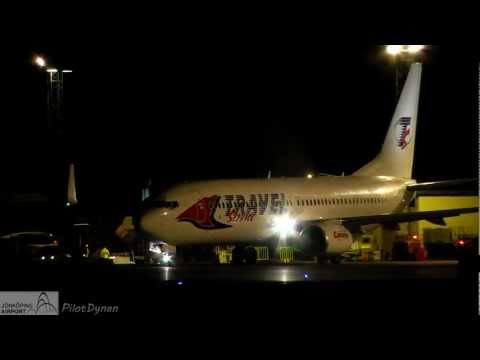 Midnight Spotting at Jönköping Airport (HD1080p)