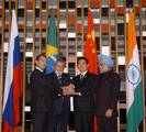 The Leaders of BRIC counties, the President of Brazil, Mr. Lula da Silva, the President of Russia, Mr. Dmitry A. Medvedev, the Prime Minister of India, Dr. Manmohan Singh and the President of China, Mr. Hu Jintao in a meeting, in Brasilia, Brazil on April 15, 2010.