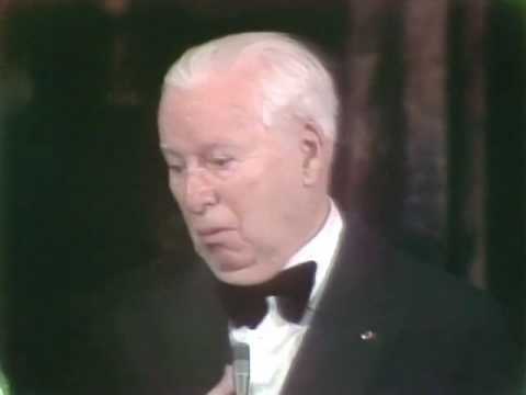 Charlie Chaplin receiving an Honorary Oscar®