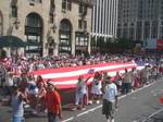 National Puerto Rican Parade in New York City, 2005 (photo by Angelo Falcón). Although the bulk of New York's Puerto Rican population migrated to the Bronx, the largest influx was to Spanish Harlem and Loisaida, in Manhattan, from the 1950s all the way up to 1980s. Labor recruitment was the basis of this particular community.