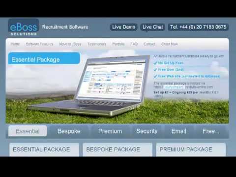 eBoss Collection of Recruitment Database Demonstrations