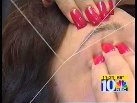 EYEBROW THREADING NBC 10 SPECIAL