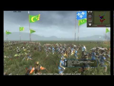 Medieval 2 Total War MP 2v2 Commentary Battle: Seljuk Turks & Mongols vs France & Venice (Early)