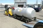 The last B53 nuclear weapon at the Pantex Plant in Amarillo, Texas is prepared for dismantling