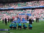 St Helens celebrate their Challenge Cup win over Huddersfield in 2006, England