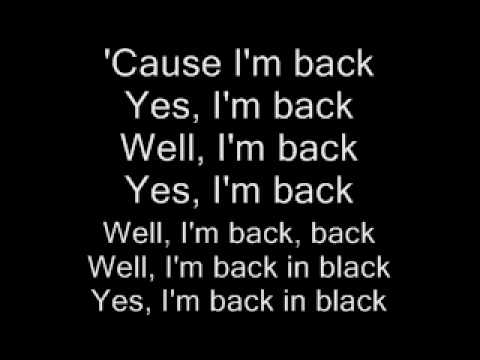 AC/DC-Back in Black Lyrics