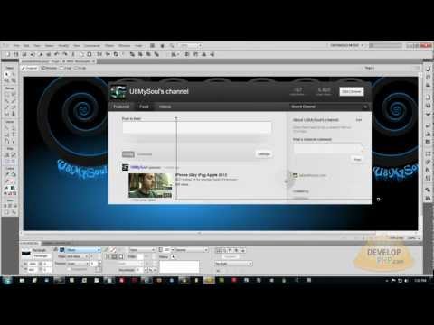 New 2012 Youtube Channel Layout Design Customize Web Template Tutorial