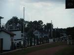 Saint Michaels harbor, looking toward Cherry Street. Saint Michaels is known as 