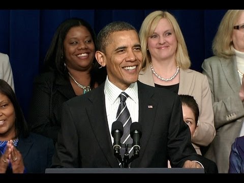 President Obama Speaks at the White House Forum on Women and the Economy