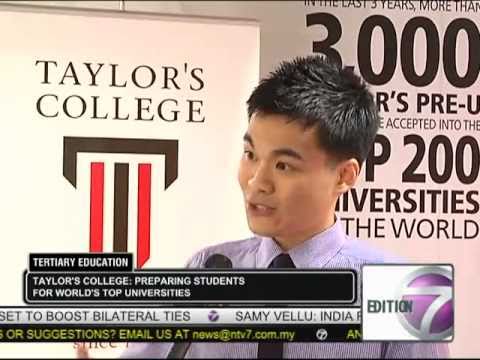 Taylor's College (Pre-University) on NTV7 news