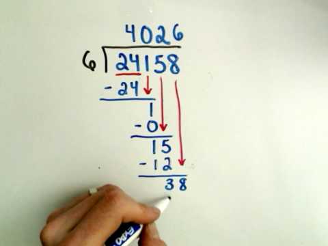 Long Division of Numbers - Arithmetic Basics, Ex 1