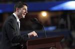 Republican vice presidential candidate, Rep. Paul Ryan, R-Wis., addresses the Republican National Convention in Tampa, Fla.