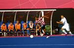 Marine Corps Cpl. Rene Renteria, a forward for the 2012 U.S. Paralympic Soccer Team, accelerates after stealing the soccer ball from a Brazil player during a Paralympic Game match London's Riverbank Arena, Sept. 3. DOD photo by U.S. Army Sgt. 1st Class Tyrone C. Marshall Jr.