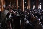 Chairman of moderate faction of All Parties Hurriyat Conference (APHC) Mirwaiz Umar Farooq speech at Jamia Masjid in Srinagar 02, March 2012.