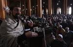 Chairman of moderate faction of All Parties Hurriyat Conference (APHC) Mirwaiz Umar Farooq speech at Jamia Masjid in Srinagar 02, March 2012.