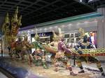 Samudra manthan at Suvarnabhumi International Airport. All kinds of herbs were cast into the ocean and fourteen Ratnas (gems or treasures) were produced from the ocean and were divided between asuras and gods.